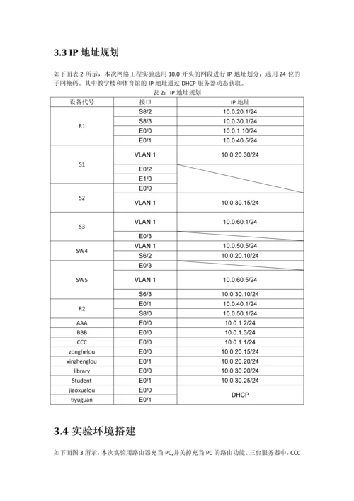 校园网络工程设计-网络工程课程设计报告.docx