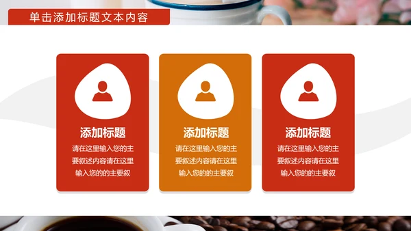 美味休闲下午茶咖啡厅介绍咖啡介绍PPT模板
