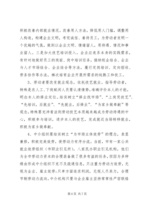 地区企业招工问题调查汇报.docx