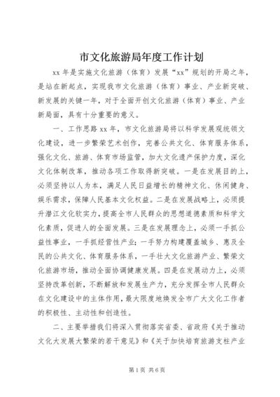 市文化旅游局年度工作计划 (2).docx