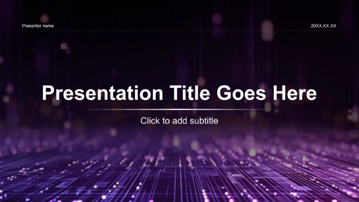 紫色科技风平台新功能体验发布PPT主题