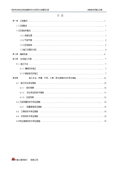 钢板桩专项施工方案