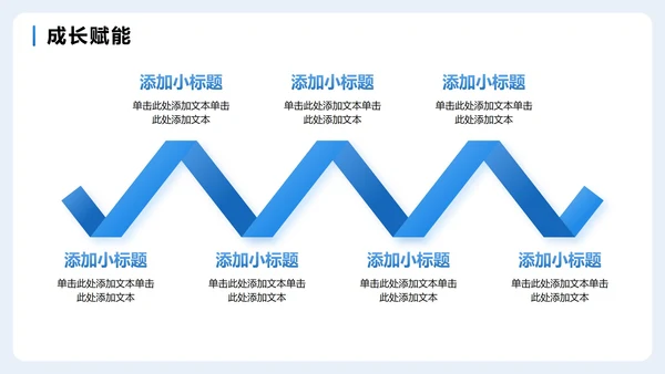 蓝色简约商务扁平风企业团队介绍PPT模板