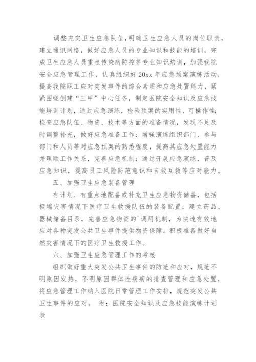 医院应急工作计划.docx