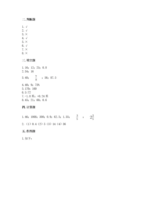 北京版六年级下册数学期末测试卷附参考答案名师推荐