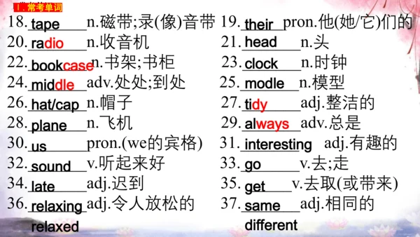 【期中复习】人教新目标7年级上英语Starter1-Unit5 教材知识复习课件+内嵌音频