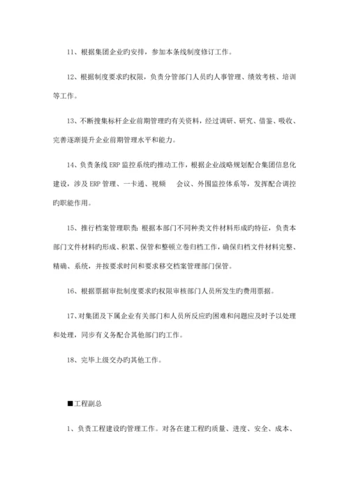 独立项目公司岗位设置及岗位职责.docx