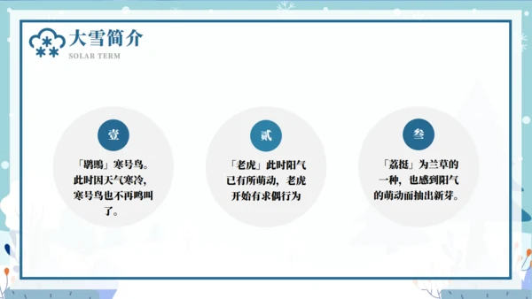 二十节气大雪节气介绍宣传通用PPT