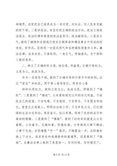 泾渭镇委员会关于党政主要领导自查自纠的报告5篇.docx