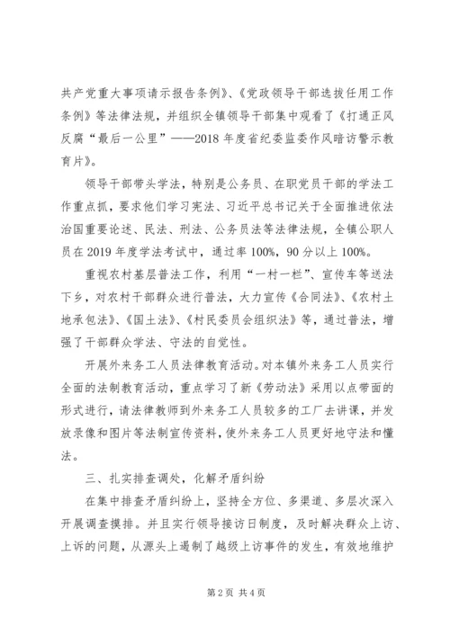 乡镇政府法治政府建设工作情况汇报.docx