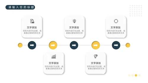 黄色工作情景创意项目策划PPT模板