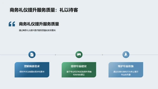 商务礼仪在病患关怀中的应用