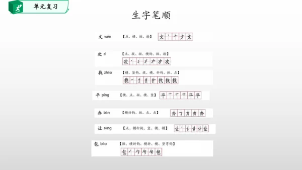 部编一年级语文下册第七单元知识清单