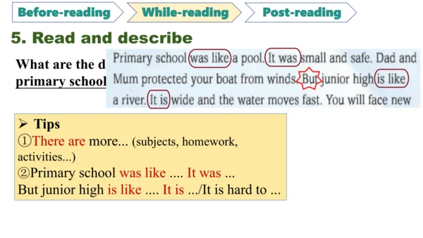 Unit 1 A new start  Reading for writing课件+内嵌音视频  外