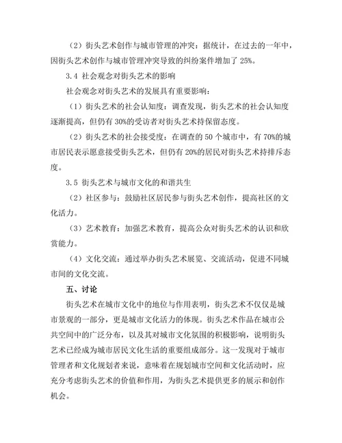 街头艺术作为城市文化的一部分