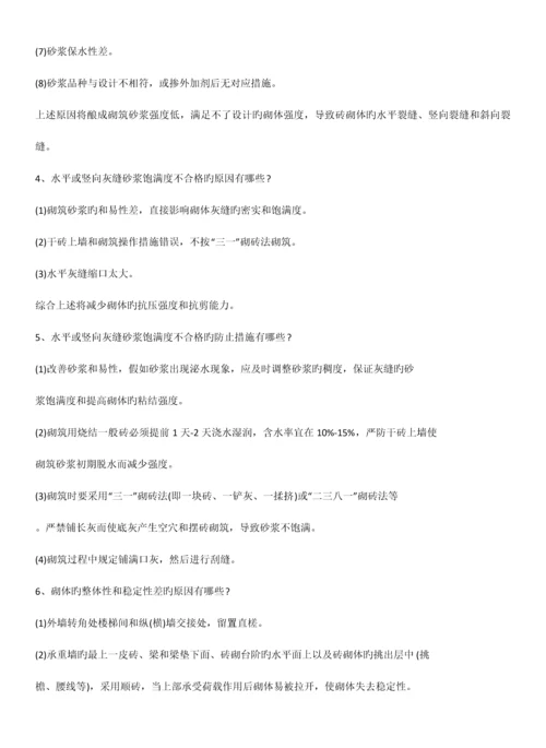 土建施工过程中存在的常见问题和解决方案.docx