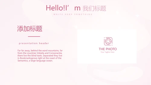粉色时尚孕妇年年终总结动态PPT