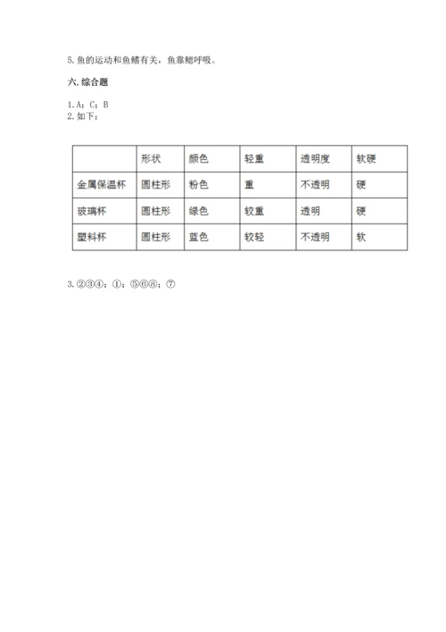 教科版一年级下册科学期末测试卷精品【典型题】.docx