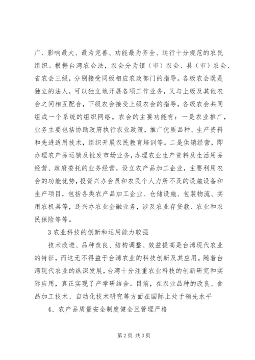 赴台参观考察心得.docx