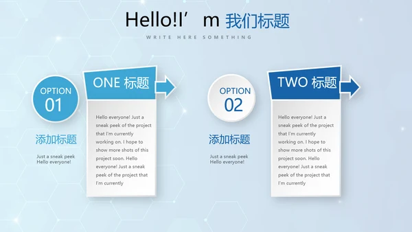 蓝色公安科技网络信息软件科技商务动态PPT