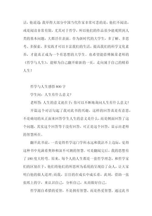 哲学与人生感悟800字.docx