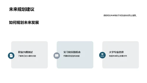 高中选择与未来规划