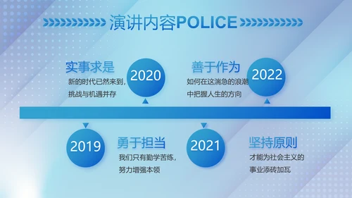 蓝色大气公安治安管理条例动态PPT