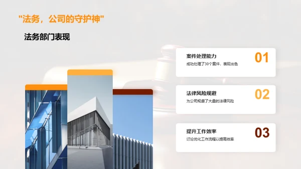 法务部门季度工作回顾