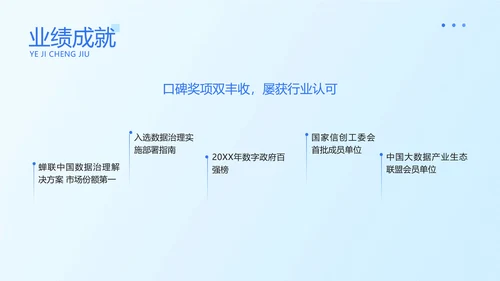 蓝色商务风企业形象宣传PPT套装