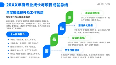 蓝绿色简约风内容页