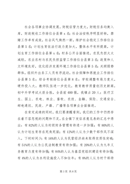 乡镇经济工作会报告范文.docx