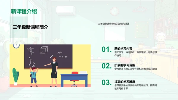 三年级语文新篇章PPT模板