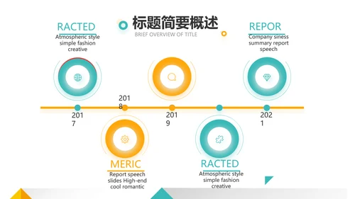 大气创意图形工作述职报告商务动态PPT模板