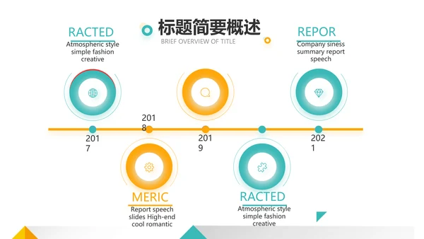 大气创意图形工作述职报告商务动态PPT模板