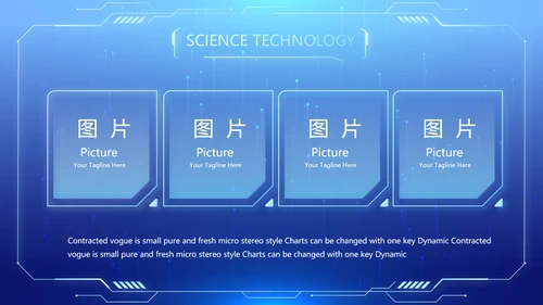 蓝色医疗科技信息化建设工作总结PPT