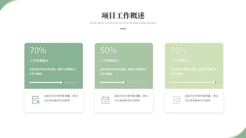 清新简约花卉工作汇报工作总结工作报告述职ppt模板