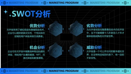 科技风互联网元宇宙营销策划PPT模板