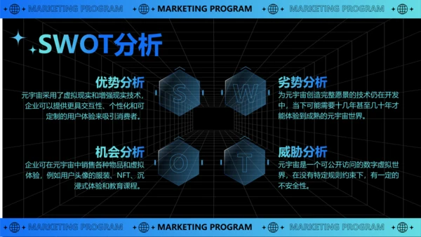 科技风互联网元宇宙营销策划PPT模板