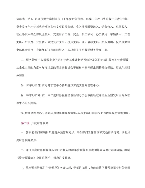 投资有限公司财务管理中心制度汇编.docx