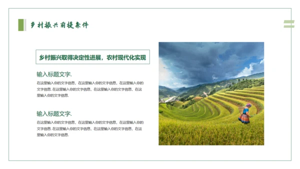 乡村振兴建设美丽新农村通用PPT模板