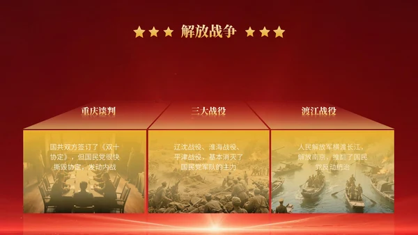 红色党政风红色革命主题班会PPT模版