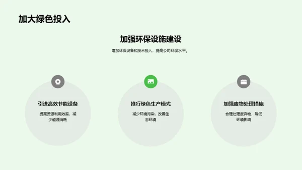 走向绿色，塑造未来