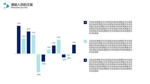 蓝色简约风企业总结汇报PPT模板
