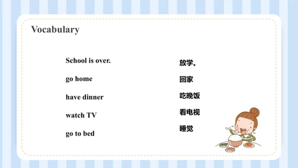 Unit 1 I go to school at 8:00. Lesson 1 - Lesson 2