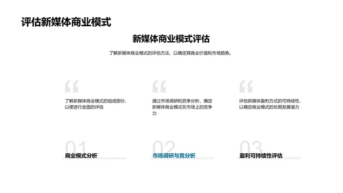 新媒体商业价值提升PPT模板