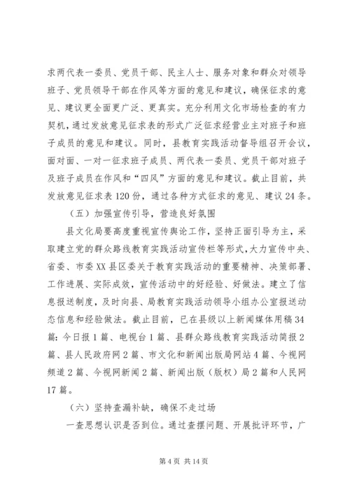 党的群众路线教育实践专题工作报告.docx