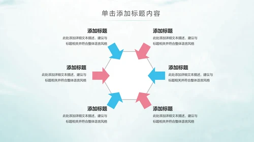 时尚水彩2019青春正能量共青团团委工作总结PPT模板