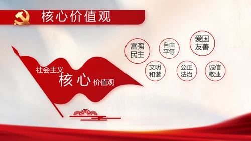 党建党支部年终工作总结汇报PPT党课
