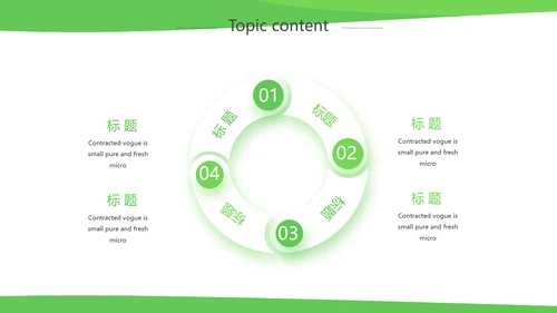 绿色简约银行工作汇报动态PPT模板