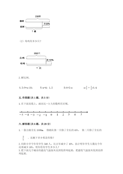 三门县六年级下册数学期末测试卷及1套参考答案.docx
